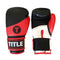Title Impact Training Gloves: Powerhide - Red, Black and White